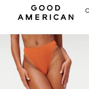 NWT Good American Always Fits Good Waist Cheeky Bottoms Cinnamon 00/0 (XXS/XS)